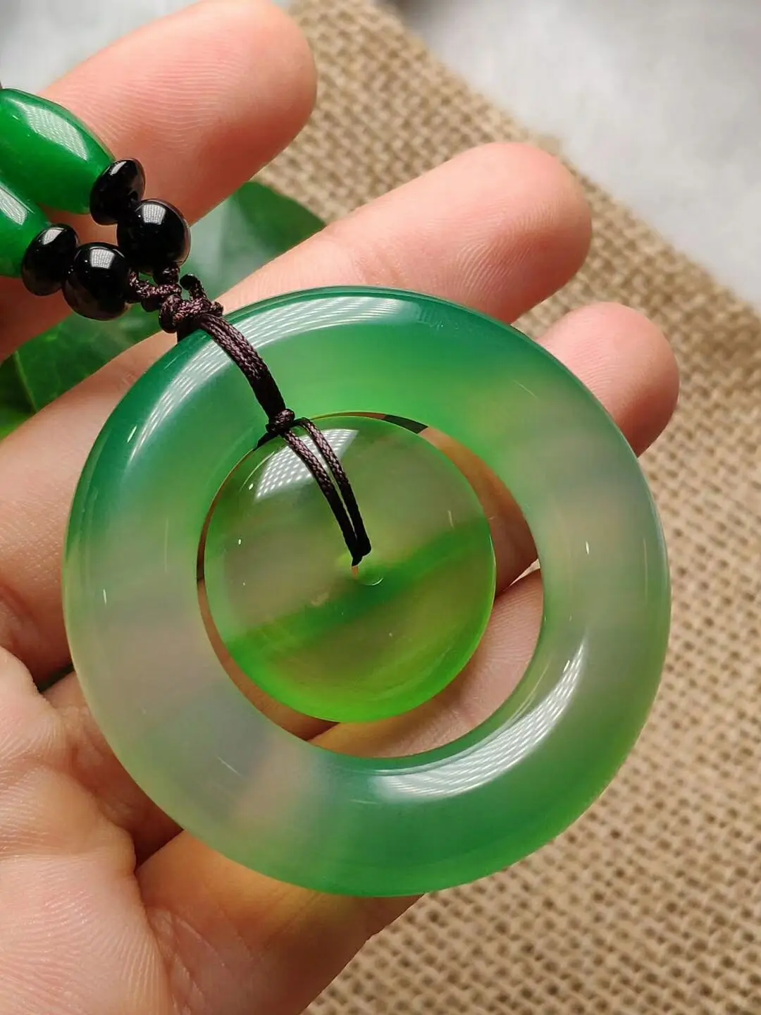 Koraba Fine Jewelry 100% натуральный Класс Jade ледяной Агат подвеска безопасности Пряжка