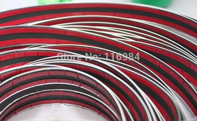 Универсальная хромированная клейкая лента для отделки интерьера автомобиля 15 м x