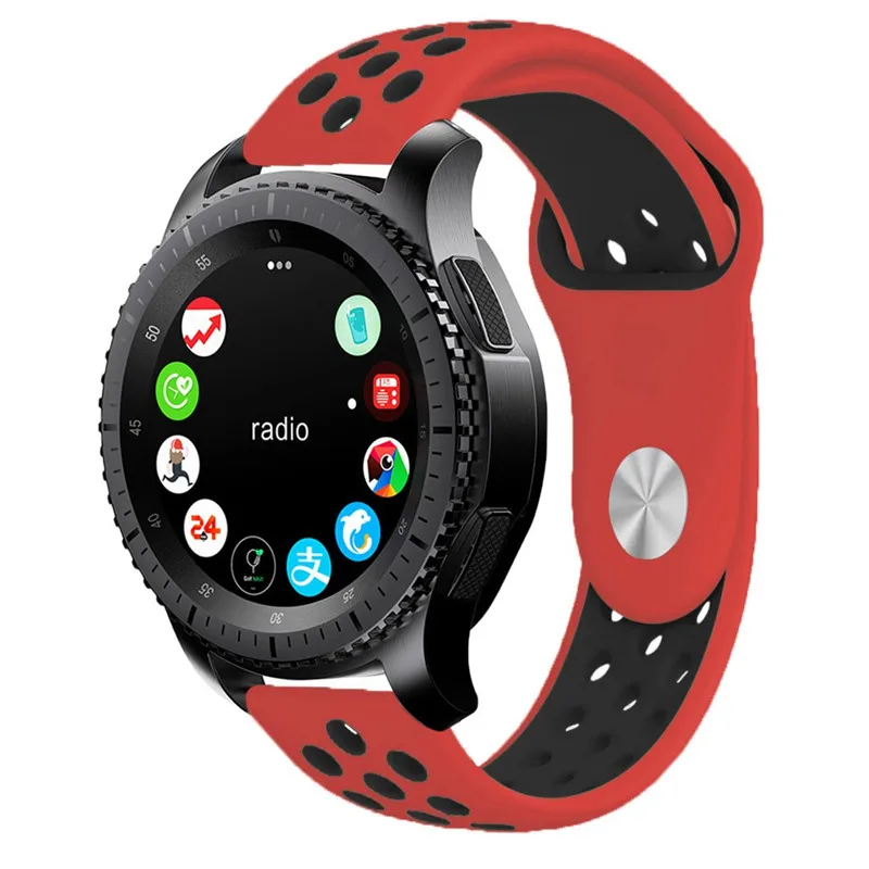 Для samsung Galaxy Watch 46 мм полосы 22 мм силиконовый сменный wirst ремешок для gear S3 Frontier классический ремешок 20 мм S2 браслет