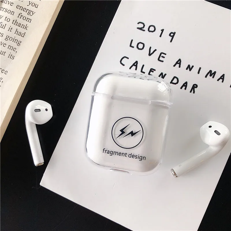 Жесткий Чехол для наушников из поликарбоната, чехол для AirPods 1, 2, Мультяшные прозрачные беспроводные наушники, зарядная коробка для Apple AirPods, Прямая поставка, подарки - Цвет: Медь