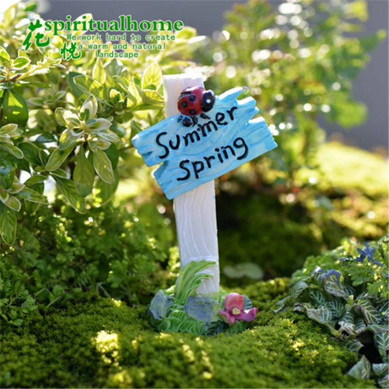 5 шт./лот Мох микро пейзаж украшения Имитация леди жуки указатель Автобусная