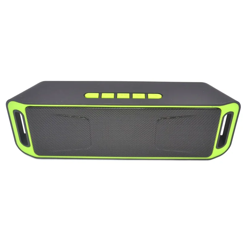 Dual Speaker-Green Deekite деревянный Bluetooth динамик, портативный открытый беспроводной Поддержка AUX TF карта для смартфона двойной громкий динамик s портативный динамик - Цвет: Dual Speaker-Green