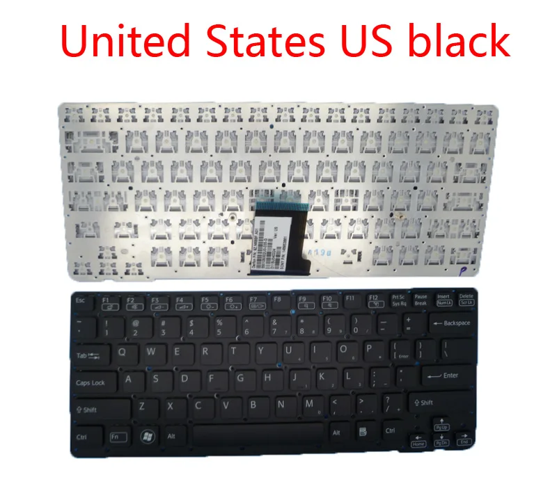 Ноутбук US RU клавиатура для SONY VAIO VPC CA VPCCA 148953861 55010S002U0 035 G 14895211 148953821 55010S052U2