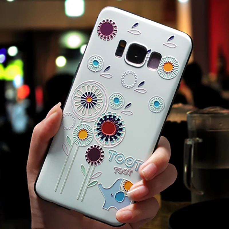 3D рельеф для samsung Galaxy G530 S8 S6 S7 край S9 S10 S10e A6 A7 A8 A9 звезда A30 A40 A50 A70 J4 J5 J6 плюс J7 Prime J8 чехол
