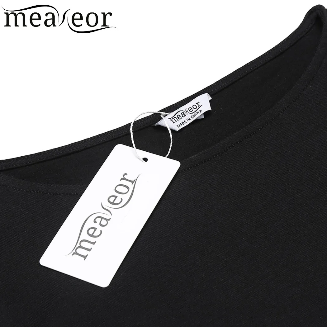 Meaneor/Брендовые женские топы футболки сетчатые Лоскутные Длинные шифоновая