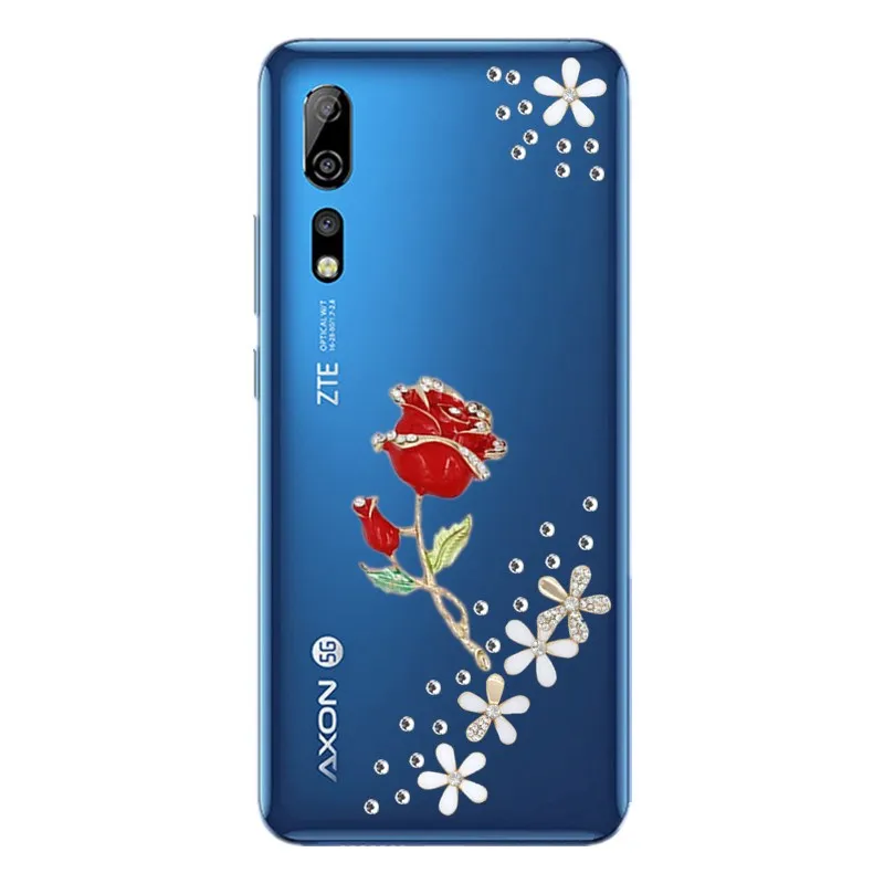 Для ZTE Nubia M2 Lite N1 N2 N3 Z11 Z9 Z17 Z18 mini блестящие розовые стразы чехол для телефона Axon 7 7S