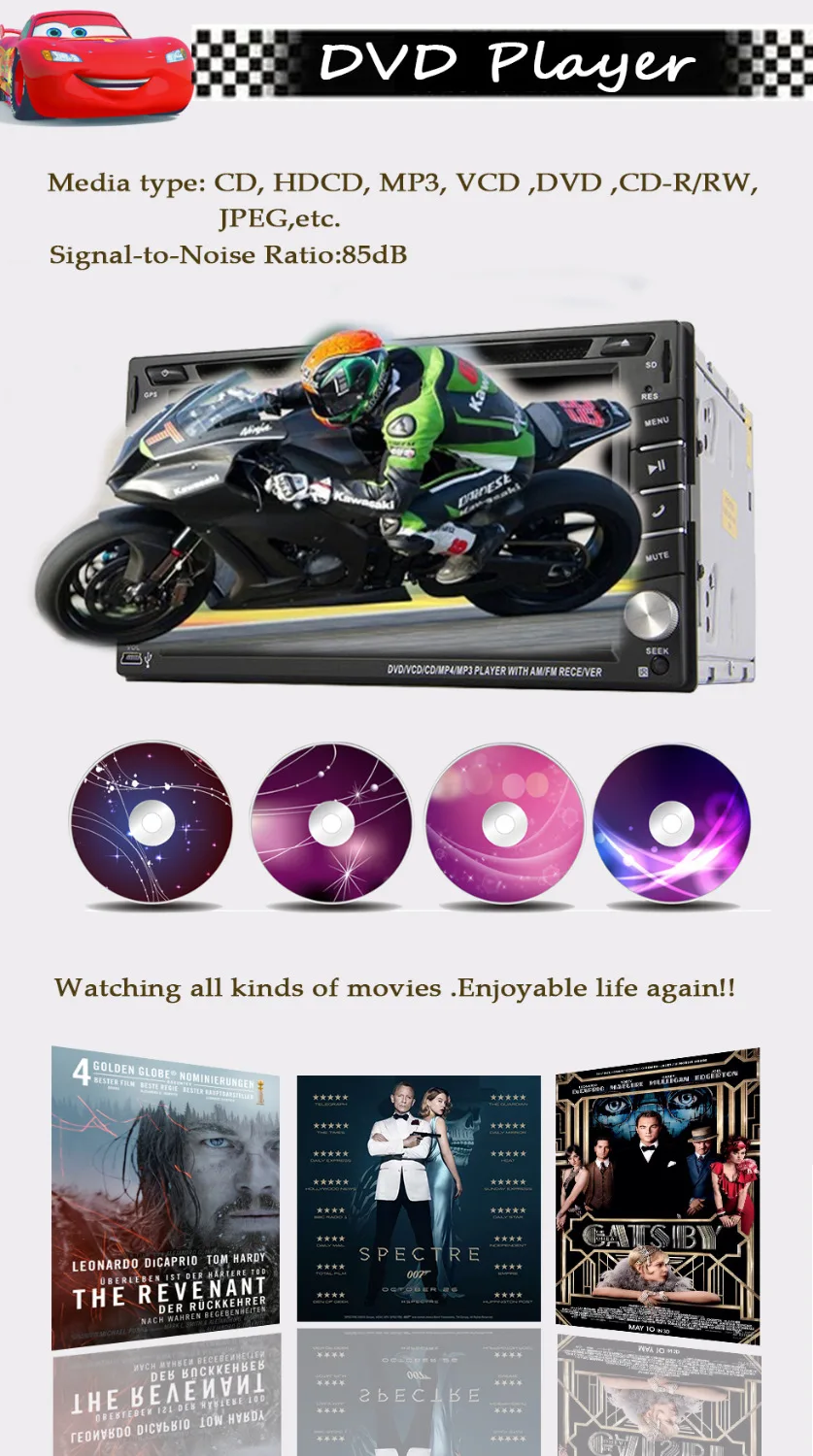 Двойной 2 Din в тире Автомобильный CD dvd плеер gps навигация с сенсорным экраном
