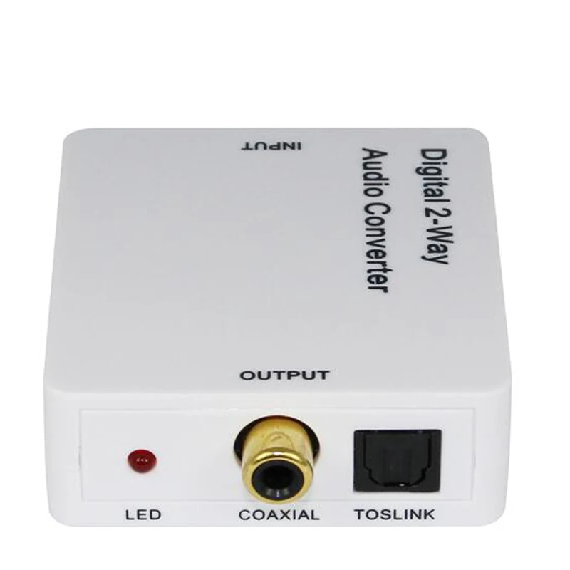 Цифровой 2 полосный аудио преобразователь spdif toslink в коаксиальный или audio bi