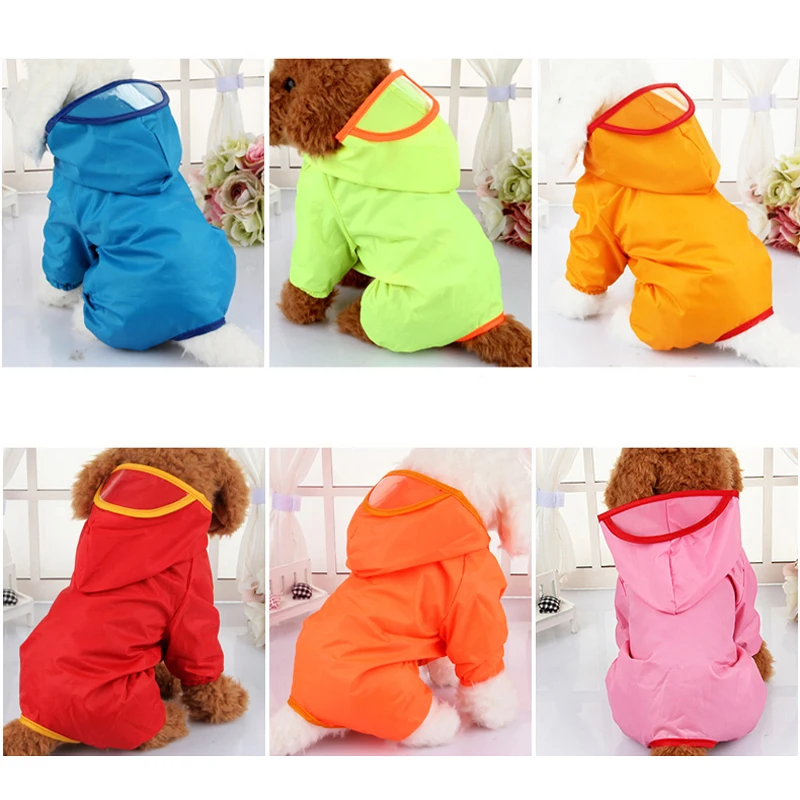 Водонепроницаемый непромокаемый плащ для собаки одежда с капюшоном отдыха