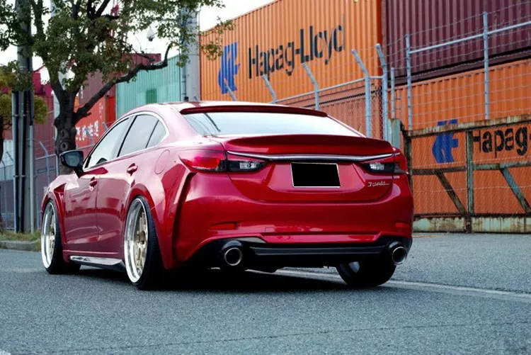 Для Mazda 6 Atenza ABS задний бампер диффузор защитные бамперы TYS для- Atenza обвес бампер задний губы задний спойлер