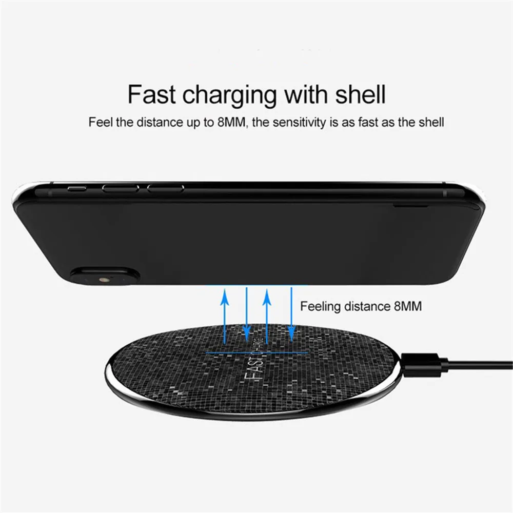 ! ACCEZZ QI Быстрое беспроводное зарядное устройство для huawei mate RS samsung Galaxy S8 Note 9