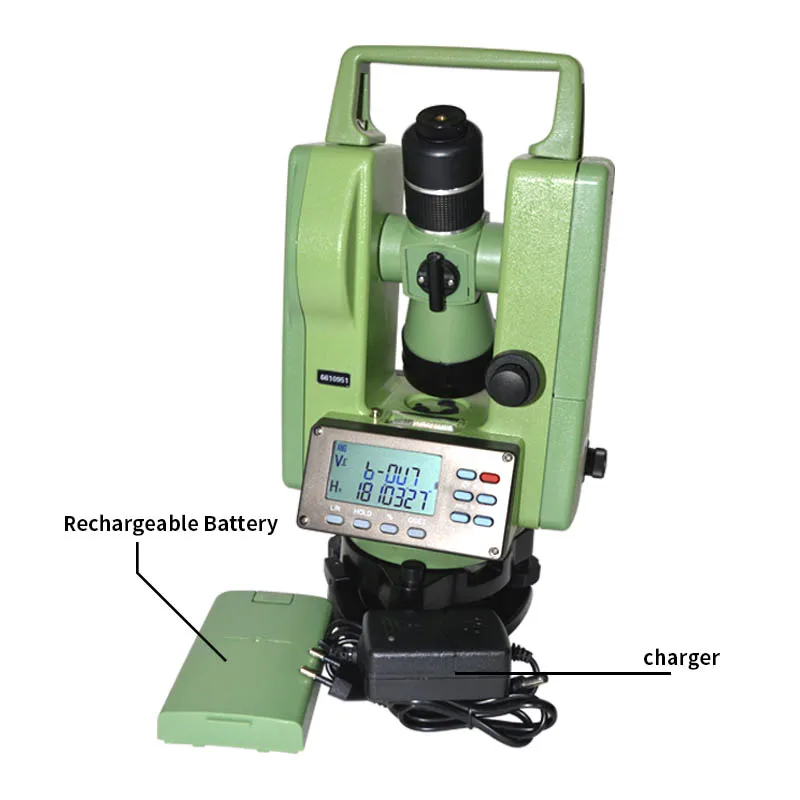 

Electronic laser theodolite DE2A laser theodolite equipment for measuring equipment on site DC 6V 1PC