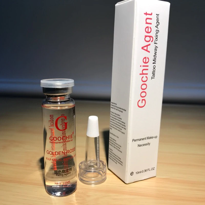 

Goochie Permanent Makeup Microblading Eyebrow/lip fixing agent stick tattoo soothing agent PMU Ink Colour Lock Essence 10ml