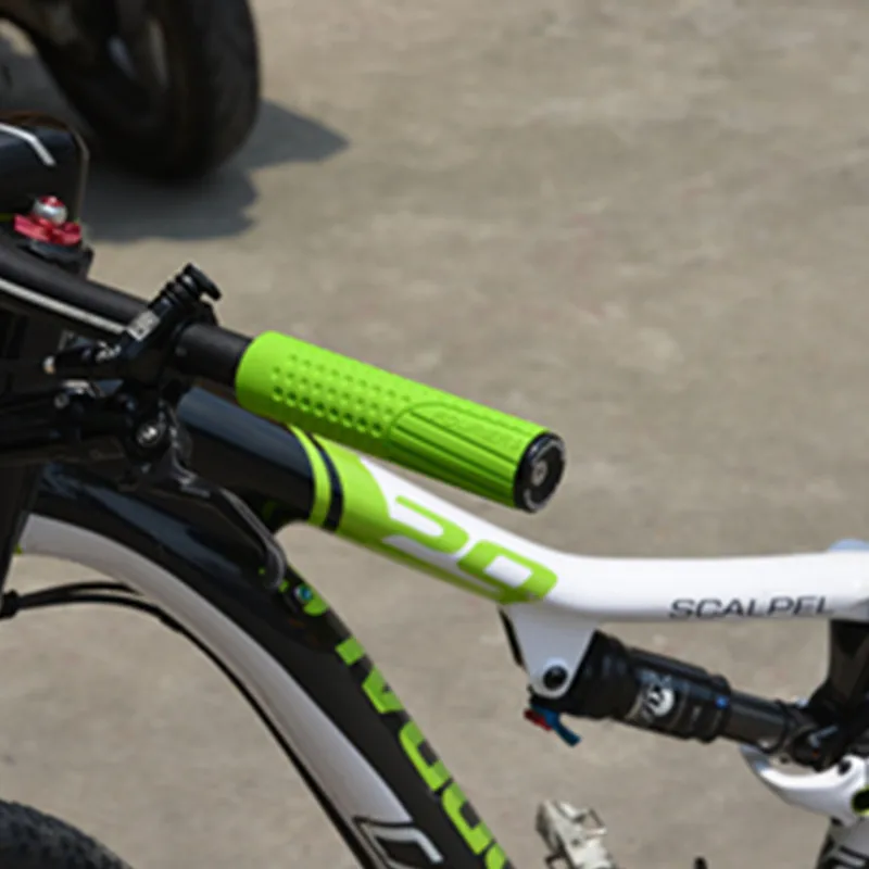 Fouriers Bicycle Handlebar Grips Silicone Rubber Foam+With full CNC alloy locked ring AM DH XC | Спорт и развлечения