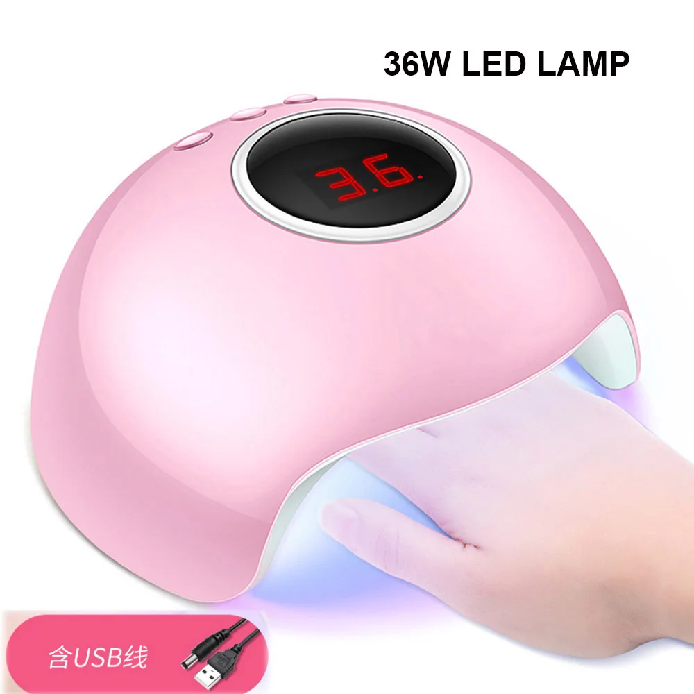 2019 Набор ногтей с лампой nail Kit 36 W УФ светодиодный светильник для наборы 10 шт 8 мл