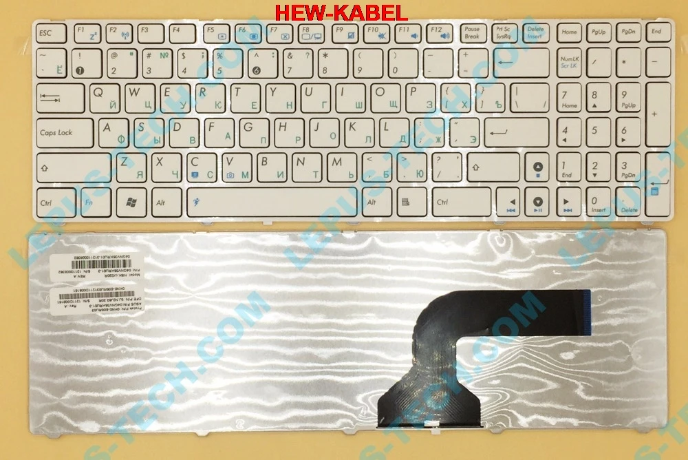 Оригинальная RU клавиатура для ASUS K52 K53 K55 K73 N50 N51 N52 N53 N61 N70 N71 N73 P52 P53 PRO51 R503 U50 UX50 W90