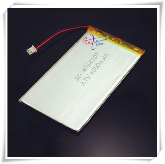 XHR-2P 2 54 3 7 V 6000mAh 4068105 полимерная литиевая батарея 6AH планшетный компьютер в 4070105 |