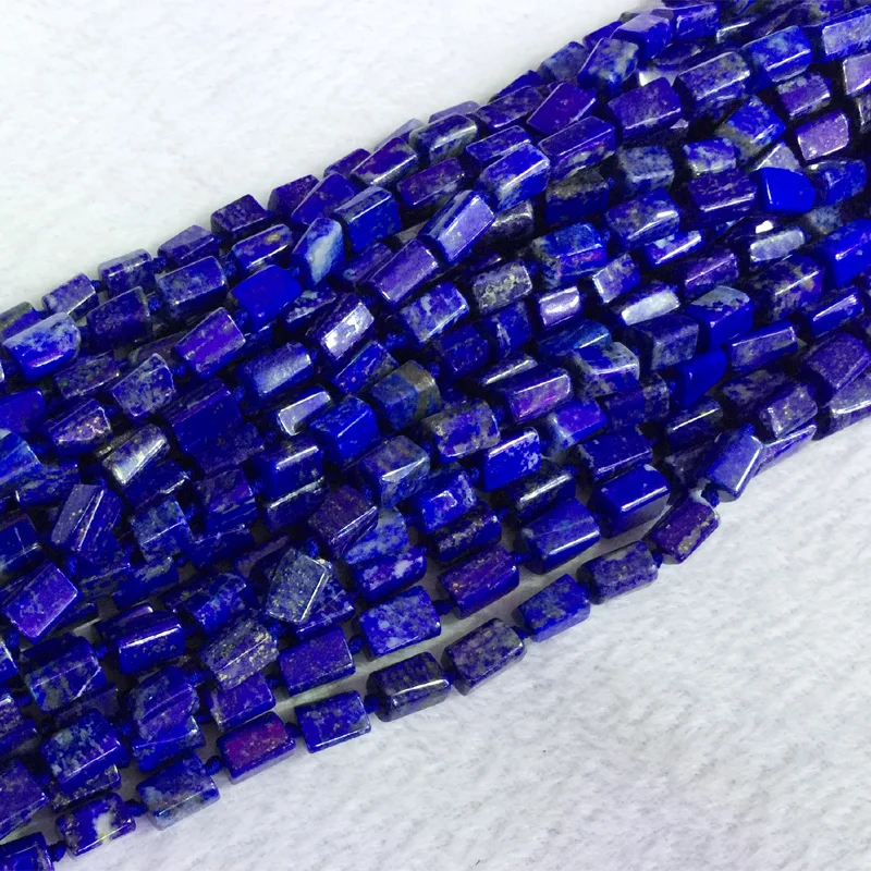Натуральные темно синие Lapis Lazuli шарики свободной формы гладкие 6 8 мм 05383|beads beads|beads