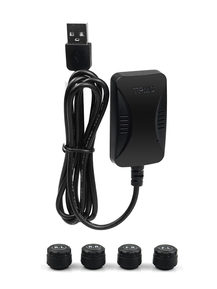 Система TPMS для Android автомобильный DVD система контроля давления в шинах USB датчики давления в шинах Система мониторинга сигнализации