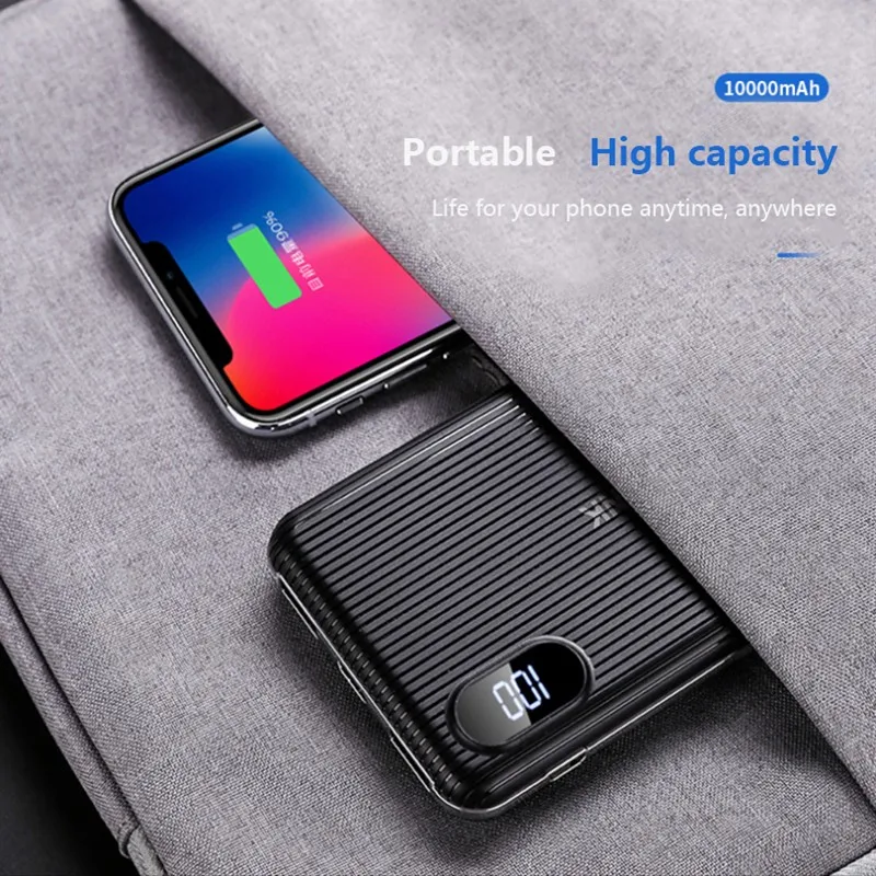 10000MAh мини-панель солнечных батарей ультра-тонкий мобильный телефон быстрое