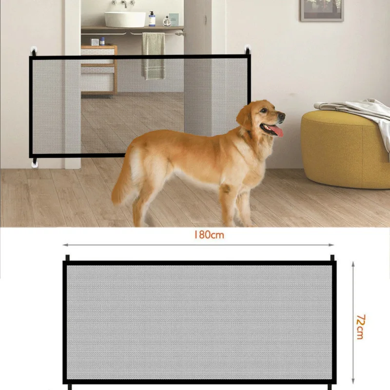 Складные безопасные магические ворота для собак и кошек защитные сетчатые