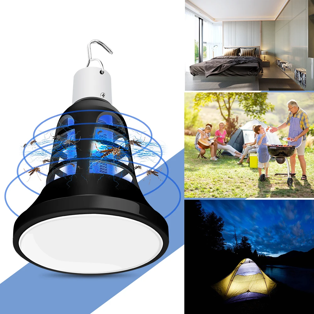 USB Led комаров убийца лампа E27 домашний ночной Светильник 220V photocatalys ловушка для