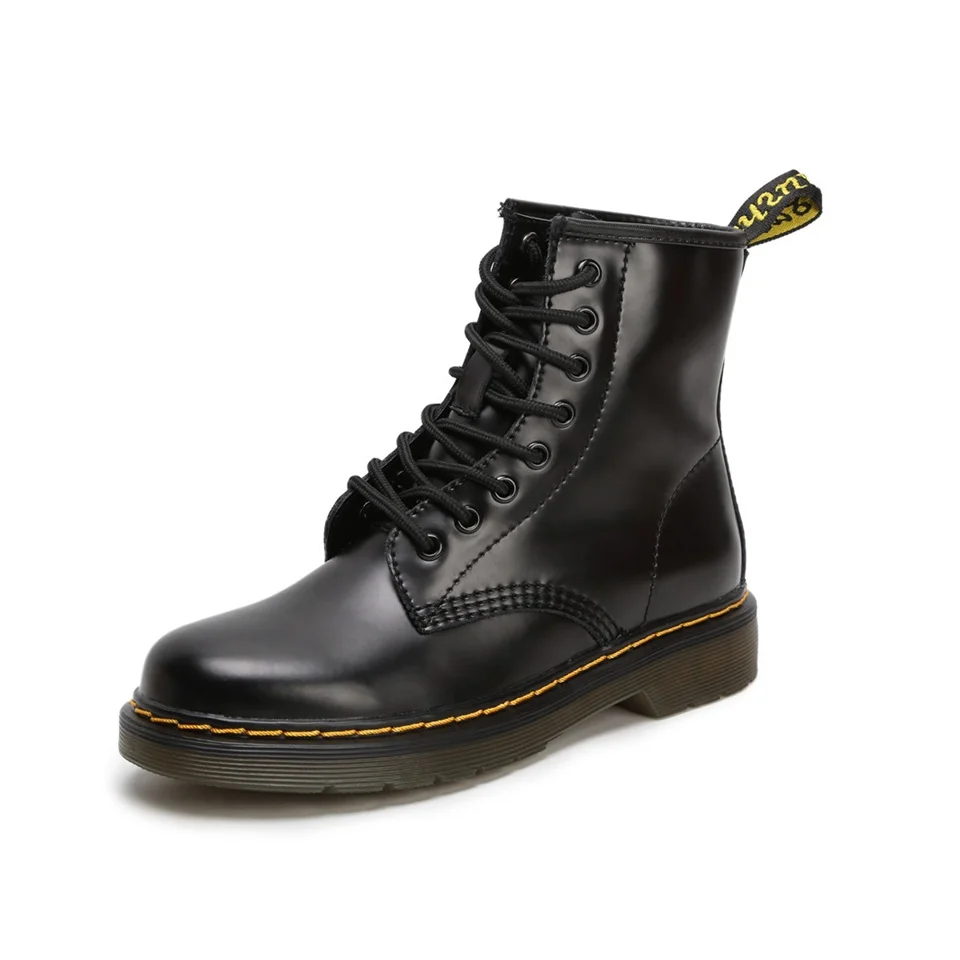 Лидер продаж женские Ботинки Martin сезон весна-осень модная обувь на шнуровке с