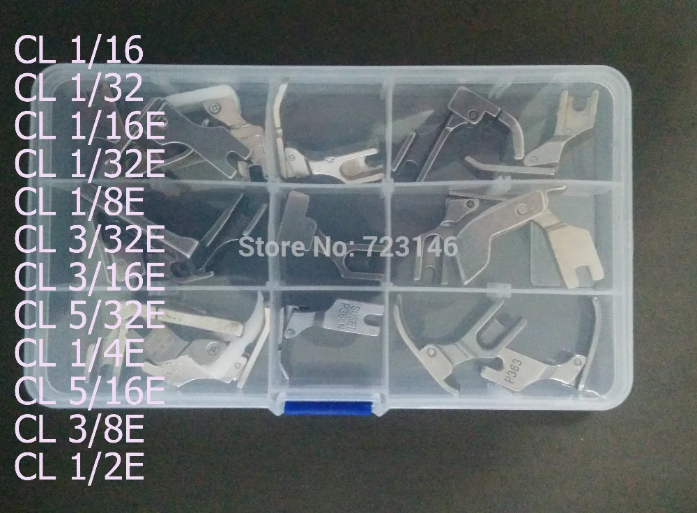 

SPECIAL Presser Foot SPECIAL FEET for Industrial Sewing Machine Brother Juki Singer Siruba Toyota CLR 1/16 CL 1/32