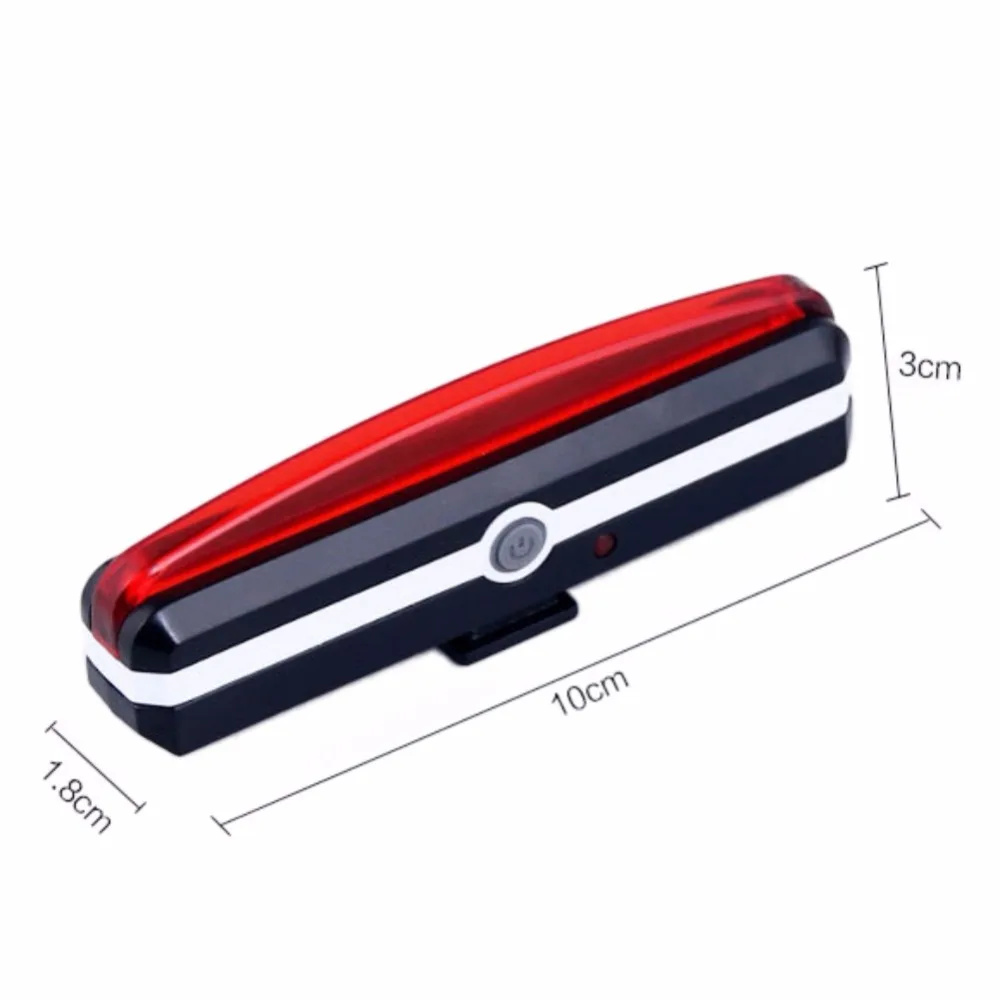 Новый USB Перезаряжаемые для велосипеда задний Светильник Велоспорт Светодиодный