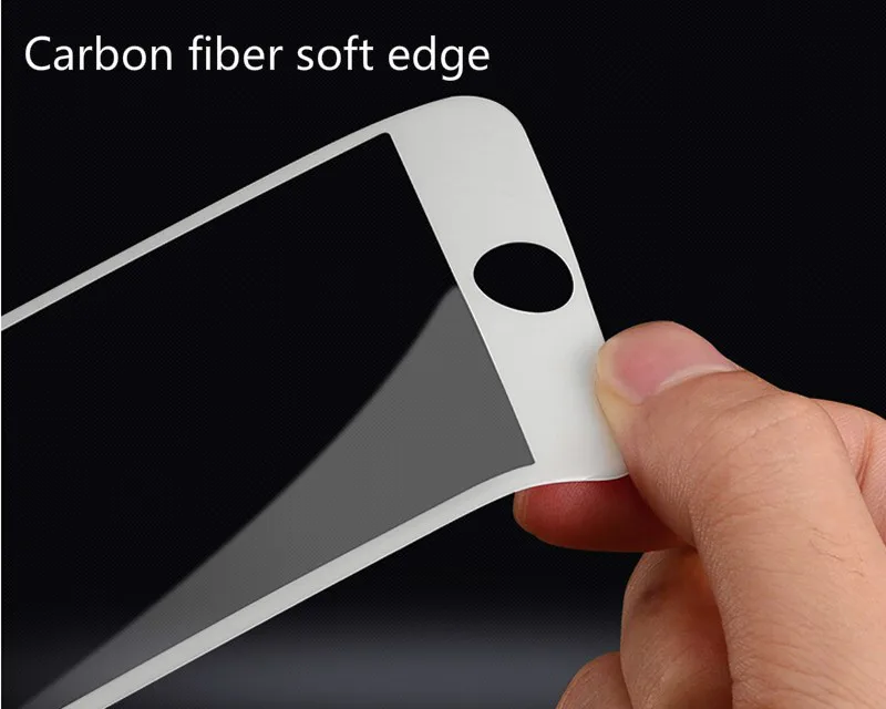 Закаленное 3d стекло с мягкими краями и полным покрытием для iPhone 8s защитная пленка