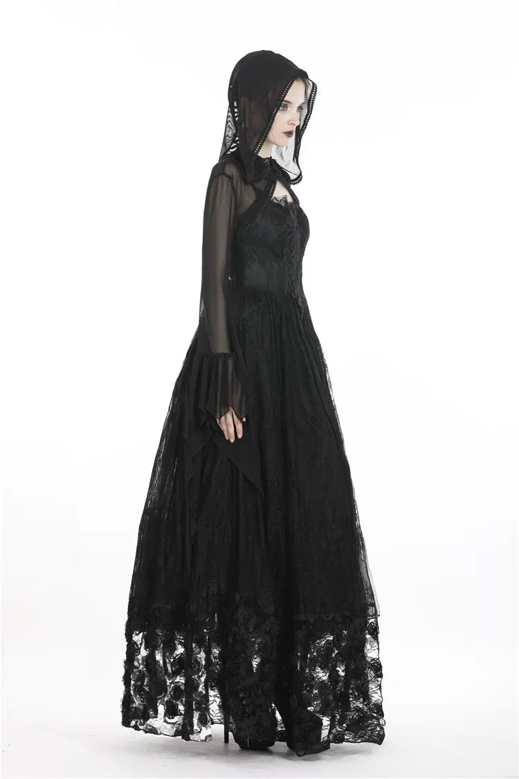 Женская сетчатая накидка с капюшоном Darkinlove Goth Witch BW065| |
