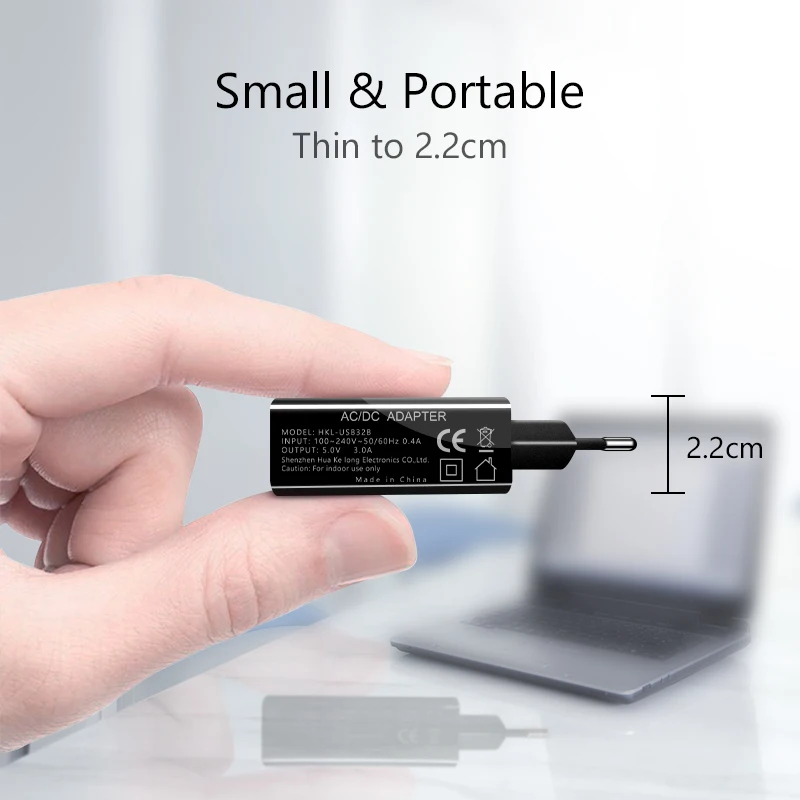 Зарядное устройство VVKing 3 USB порта 3A зарядка штепсельная вилка EU/US для iPhone Samsung Xiaomi