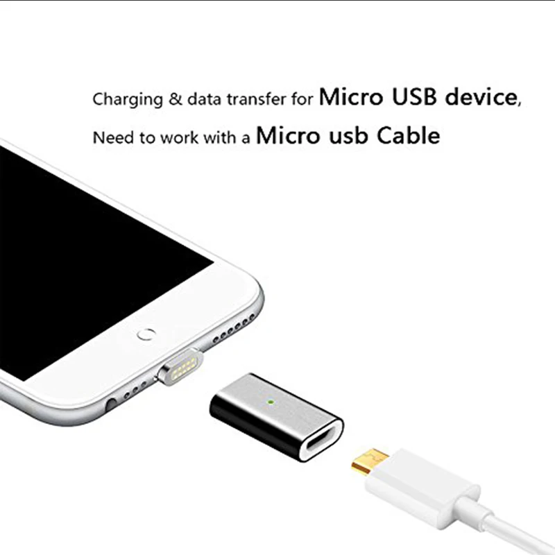 Магнитный micro USB Conver для xiaomi mi8 one plus 6 iOS Android type c Suntaiho адаптер зарядный кабель note 8|Переходники и адаптеры| |