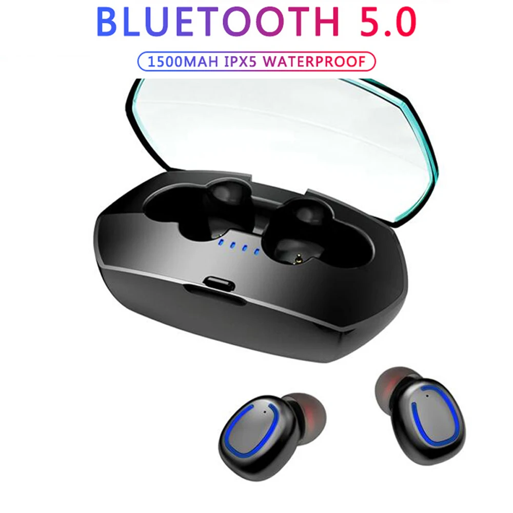 Наушники Bluetooth 5.0 Xi11 портативные TWS беспроводные внутриканальные с 3D стереозвуком, микрофоном, спортивными наушниками с функцией громкой связи и автоматическим сопряжением.