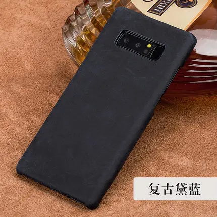 LS13 из натуральной кожи наполовину завернутый чехол для samsung Galaxy Note 5 чехол для телефона для samsung Galaxy Note 5 кожаный чехол - Цвет: Dark Blue