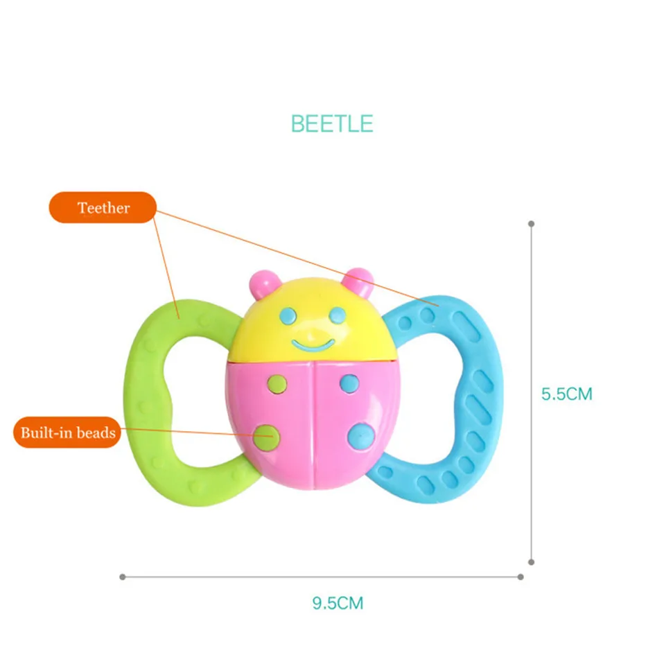 toys for baby 0-12 month plastic Animal model toy toddler boy teether rattle crib mobile frog toys for children sensory toys
