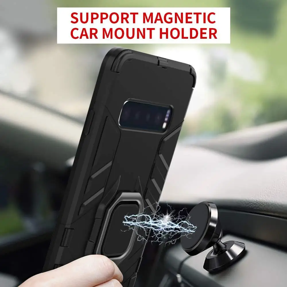 Case For Samsung Galaxy S10 S9 S8 Plus S10e Note 20 9 Cover Ring Kickstand A70 A60 A50 A40 A30 A20 A10 A90 | Мобильные телефоны и