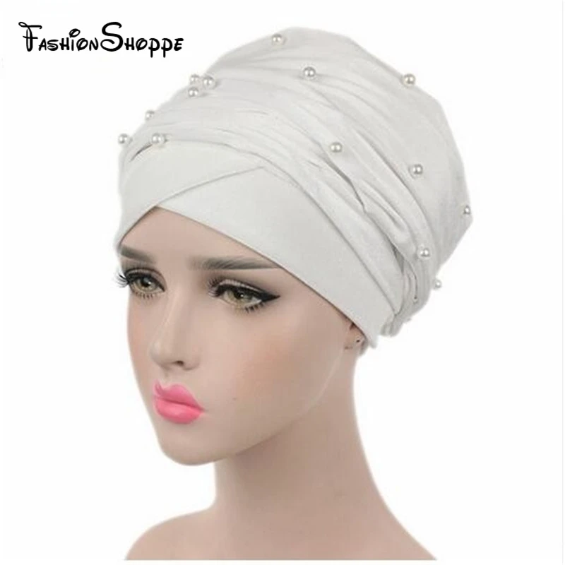 Новинка 2017 женский роскошный бархатный тюрбан с бисером и перламутровым узором