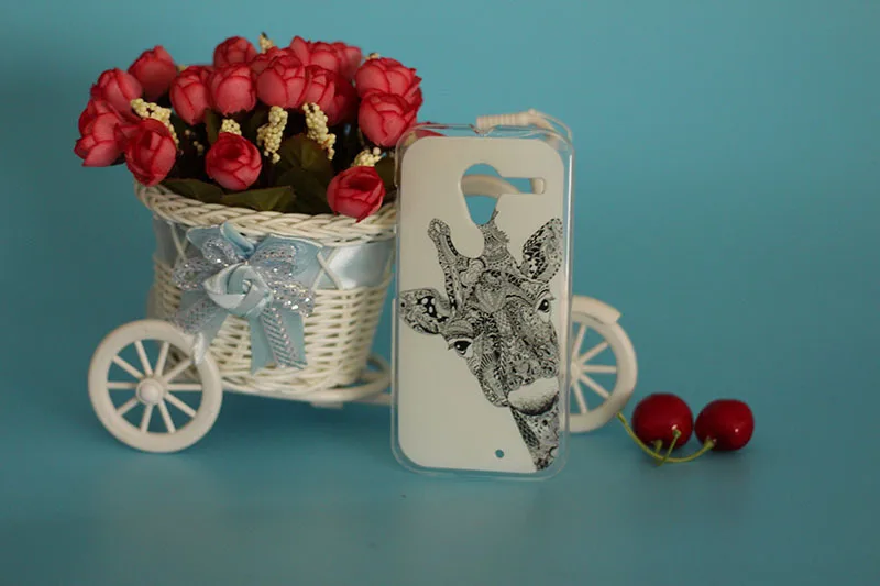 2015 Лидер продаж белый и черный животные сделай сам чехол для Motorola Moto X телефона с