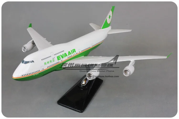 Модель самолета авиакомпании Eva 47 см модель Боинг 747 из смолы Тайвань