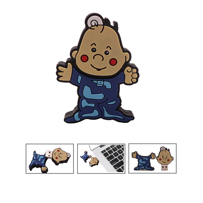 

USB flash drive real capacity pen drive 4G 8GB 16GB 32G 64GB 128GB cartoon little boy memoria usb creative gift pendrive cle usb