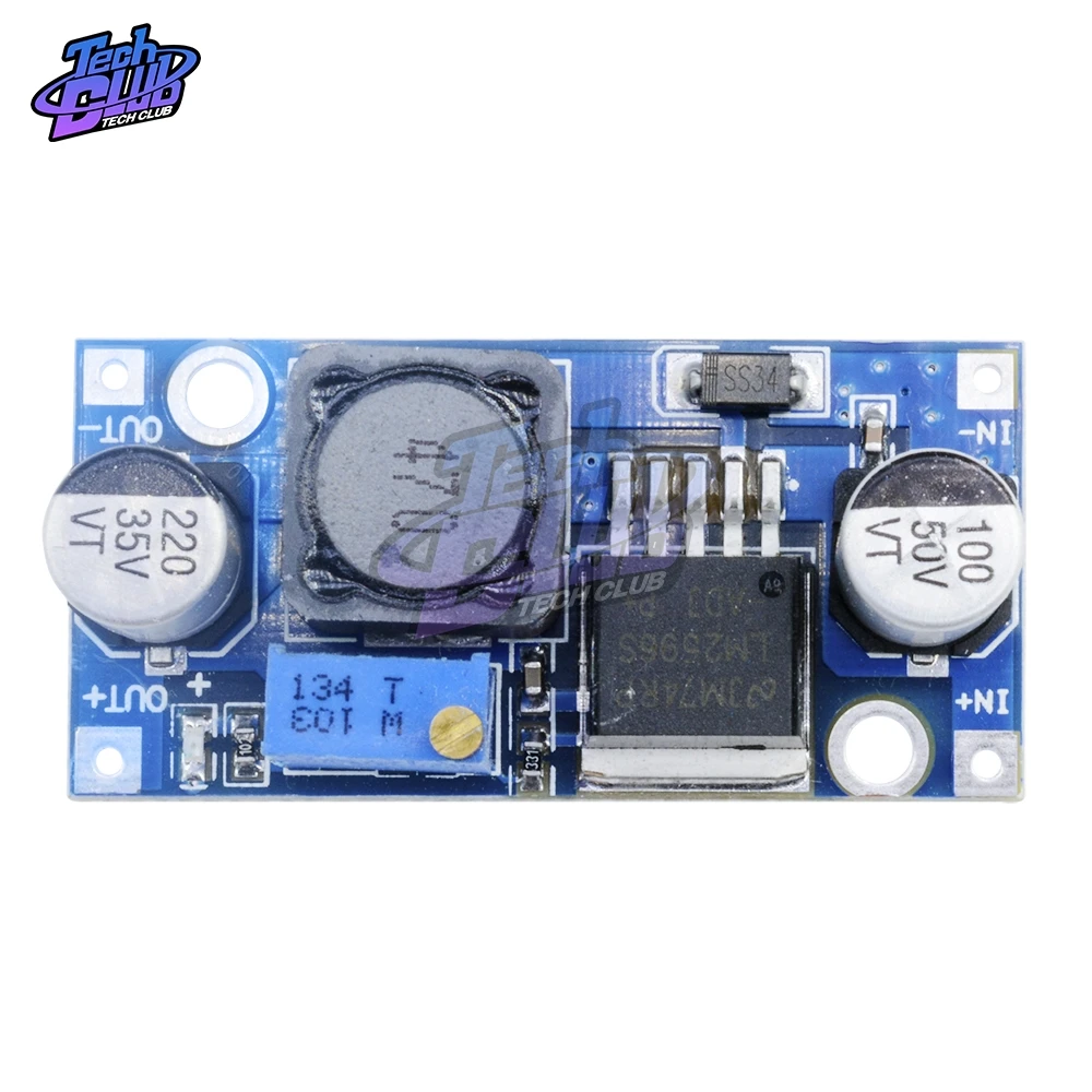 5 шт. DC-DC понижающий преобразователь LM2596 Шаг вниз Вход 4 V-35 V Выход 1,23 V-30 V DC-DC понижающий Питание Регулятор модуль