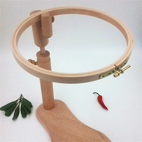 BWRMHME Dia21cm деревянная твердая стойка для вышивки крестиком стоящая рамка