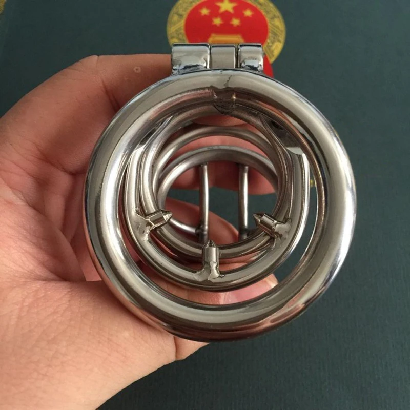 Metal Cockring Penis Cage With Anti-Off Ring Stainless Steel Male Chastity Device Adult Sex Toys Cock Rings For Men CB6000s | Красота и