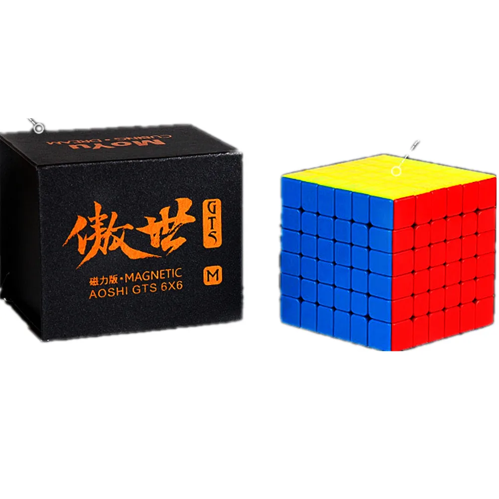 MOYU AoShi GTS GTSM Магнитный 6X6X6 Безопасный ABS пластмассовая головоломка волшебный куб