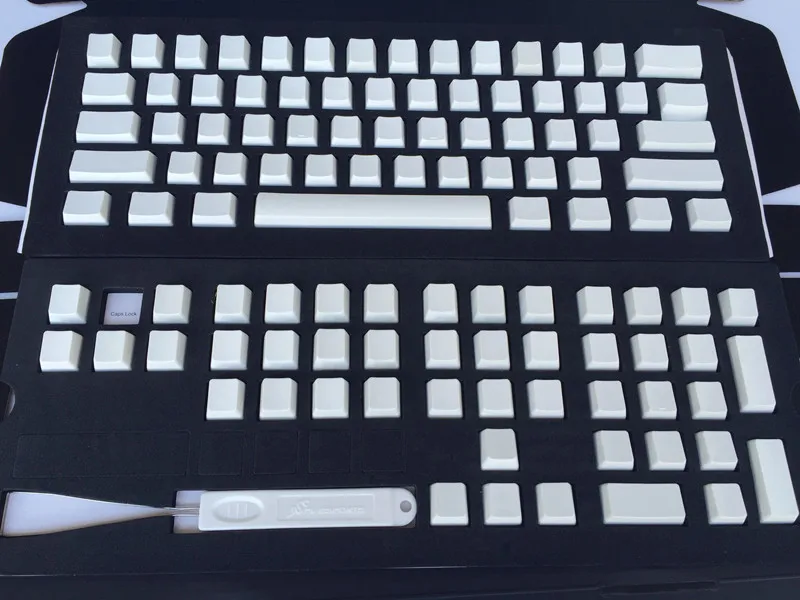 Колпачки для ключей Cherry MX пустые черные и белые колпачки PBT OEM профиль