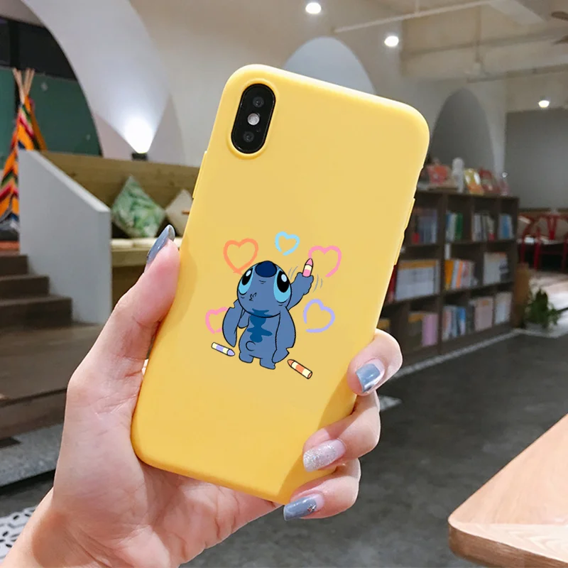 Силиконовый мягкий чехол для телефона Disneys Stitch для Apple IPhone X XR XS MAX 7 8 7 plus 6 6 S Plus 5 5S SE задняя крышка - Цвет: Y-937