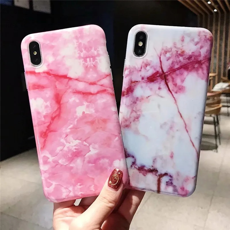 Винтажный мраморный чехол для телефона для iPhone 7, чехол s, силиконовый цветной чехол для iPhone X, XR, XS, Max, 6, 6s, 7, 8 Plus, художественный мягкий чехол из ТПУ с рисунком