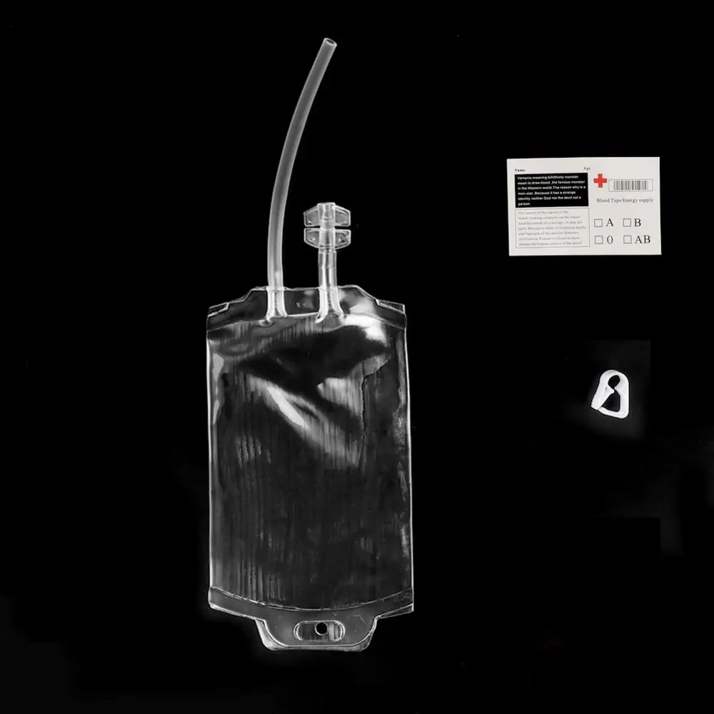 Прозрачный OurWarm 1 шт. 400 мл Прозрачный кровяный мешок пищевая пленка многоразовая энергетическая сумка для питья крови аксессуары вампира украшения на Хэллоуин - Цвет: Прозрачный