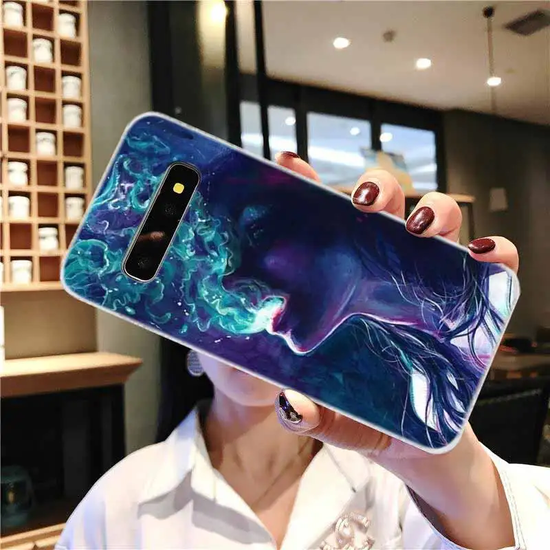 Мягкий чехол для Samsung Galaxy S21 S20 S11 S10 S9 S8 Plus S7 Edge S10e ультра стильный арт в